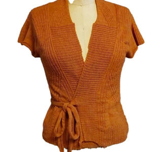 Cotelac wrap around sweater  rustic color